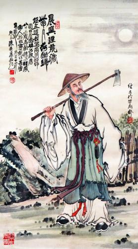 归园田居其一榆柳荫后檐