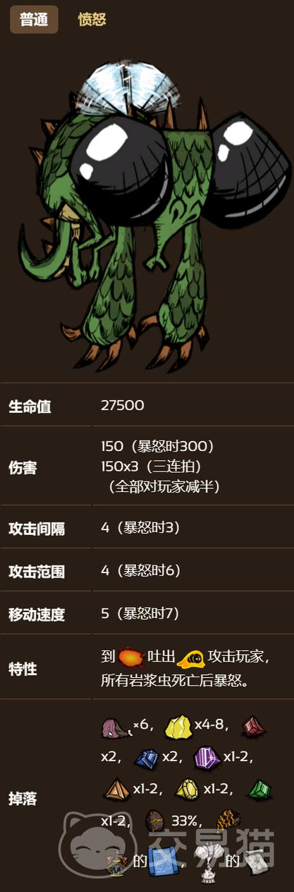 饥荒联机版龙蝇鳞片掉落机制