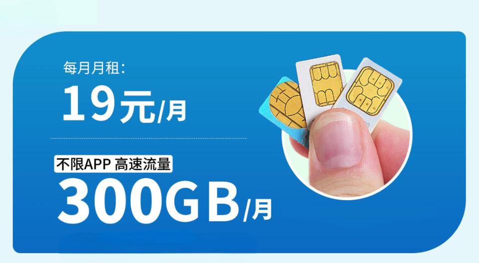 移动19块的300g流量卡