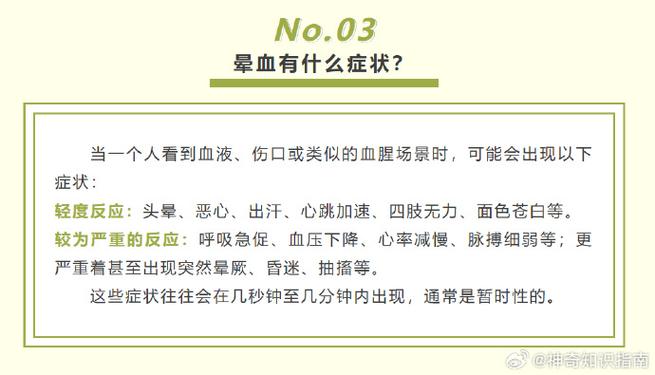 什么叫晕血