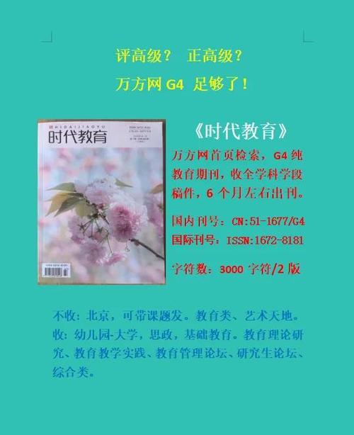 评职称认可的教育期刊