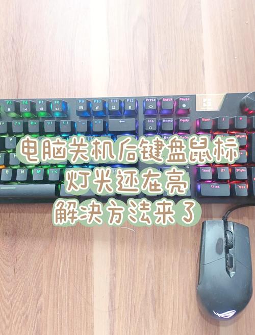 电脑主机关机鼠标还亮