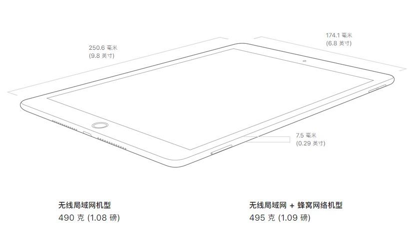 ipad长度多少厘米
