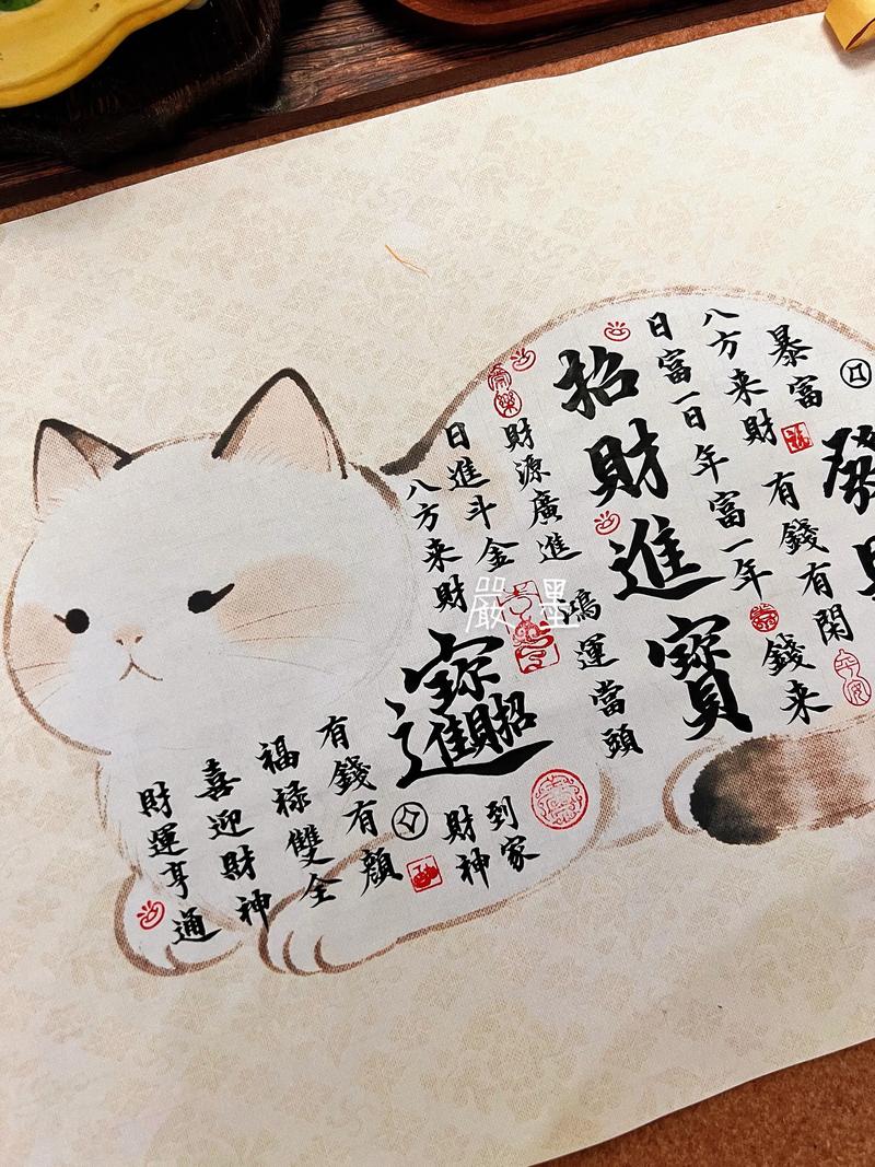 招财猫诗句