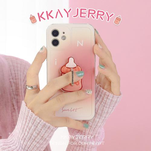 手机壳后面的指环怎么粘在哪个位置