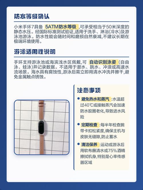 小米手环7可以游泳吗