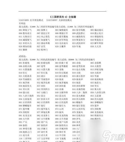 三国群英传5详细物品