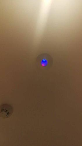 房间房顶上一闪一闪的红灯