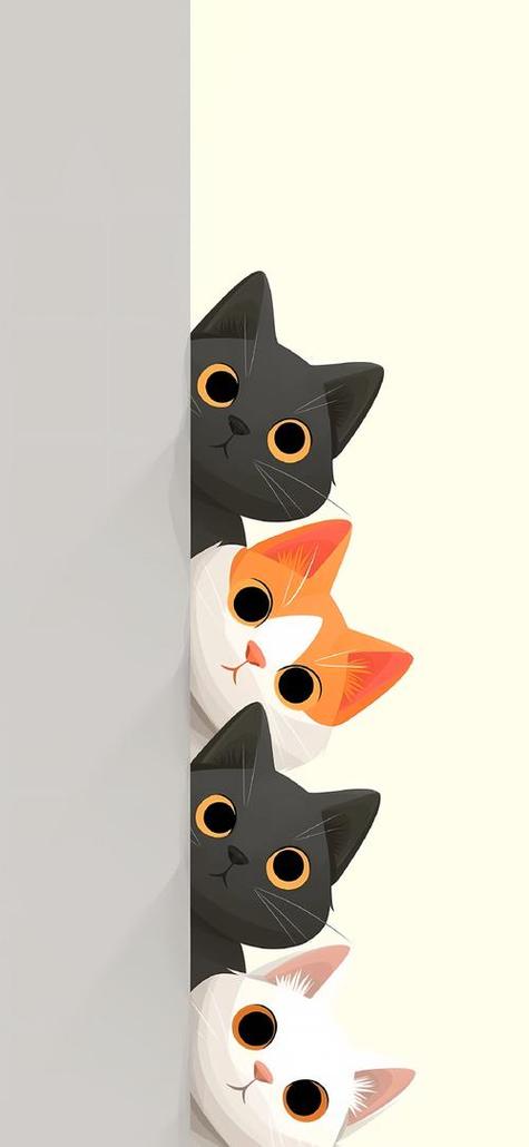 可爱卡通猫图片