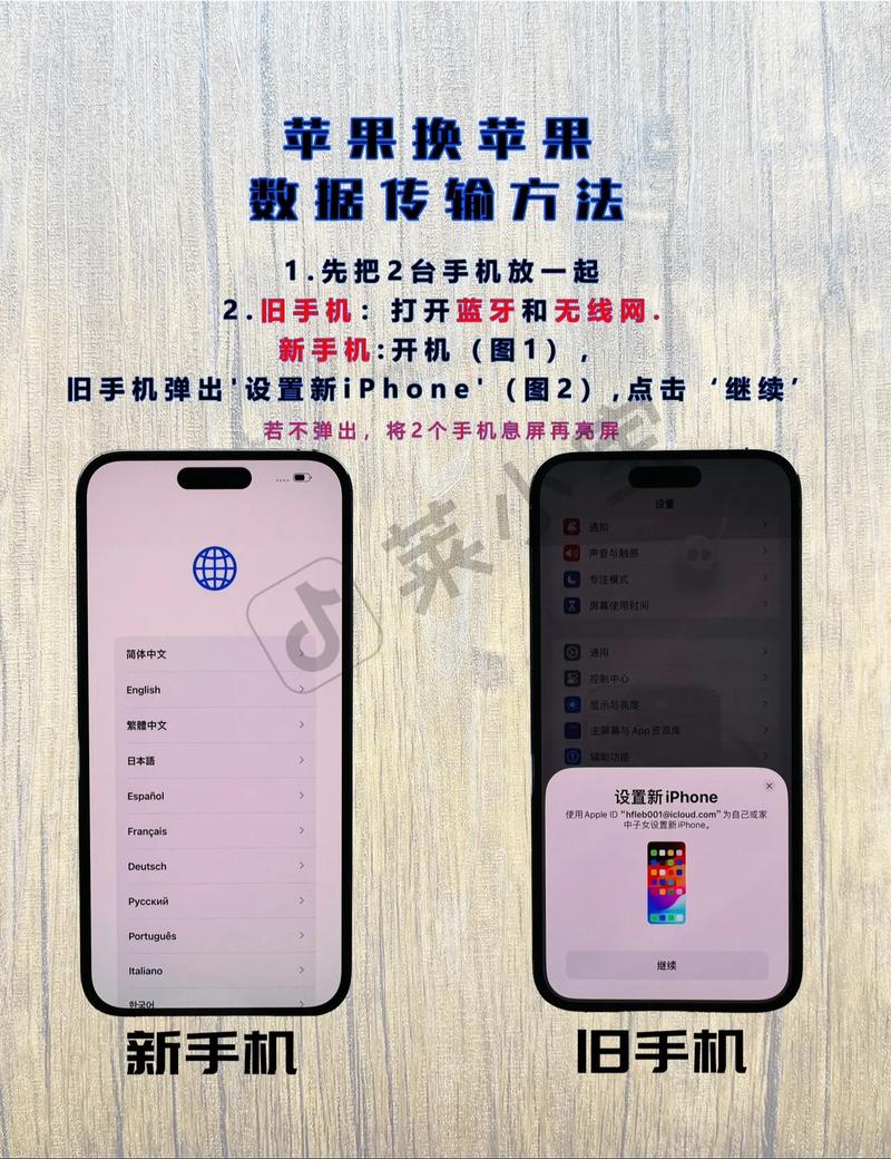苹果旧手机资料怎么转到新手机