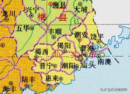 潮州在广东的什么位置