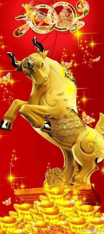 发财牛气冲天发财图像