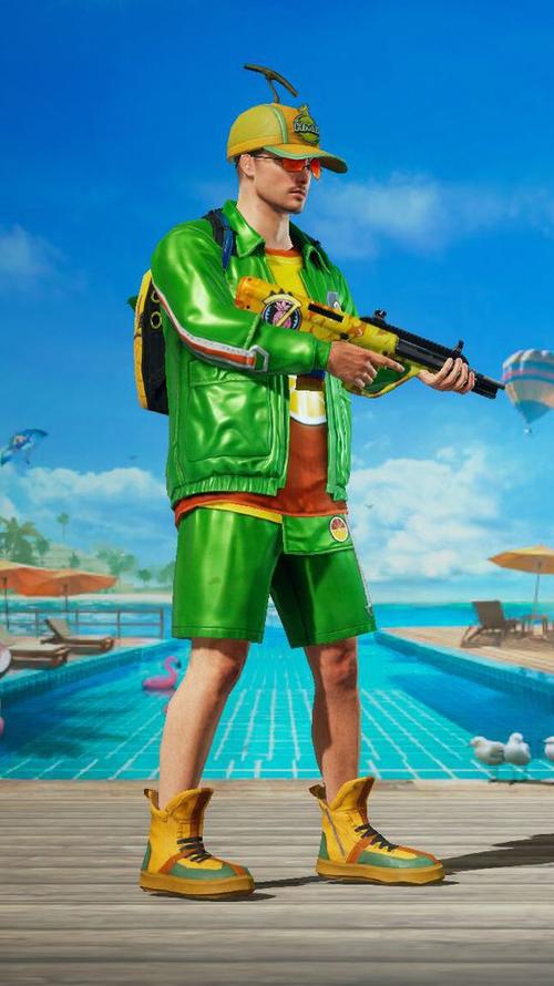 和平精英绿色衣服游戏截图