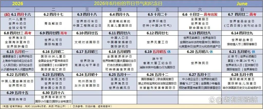 2026年中国传统节日