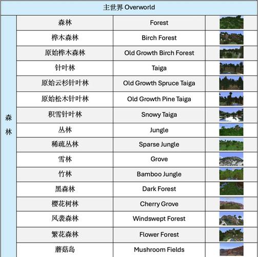我的世界你将要去的生物群系