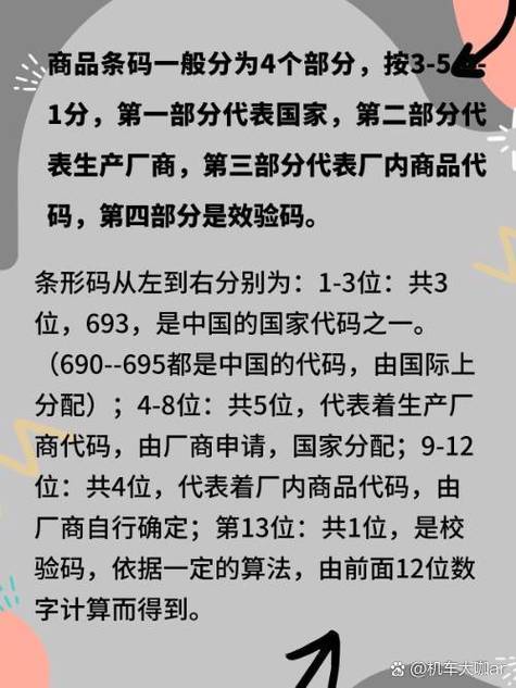 产品条形码代表什么意思