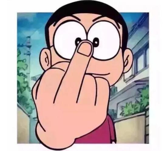 竖中指
