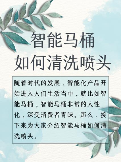 智能坐便清洗喷头不出咋回事