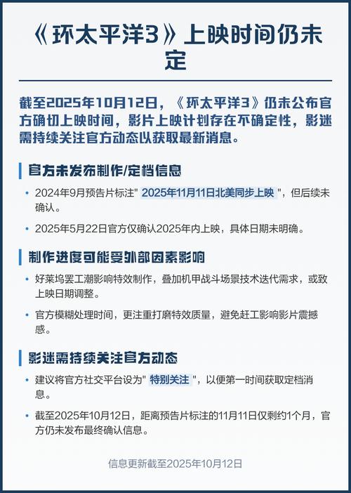 环太平洋3的上映时间