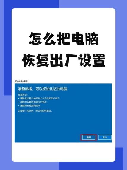 电脑刷机恢复出厂设置