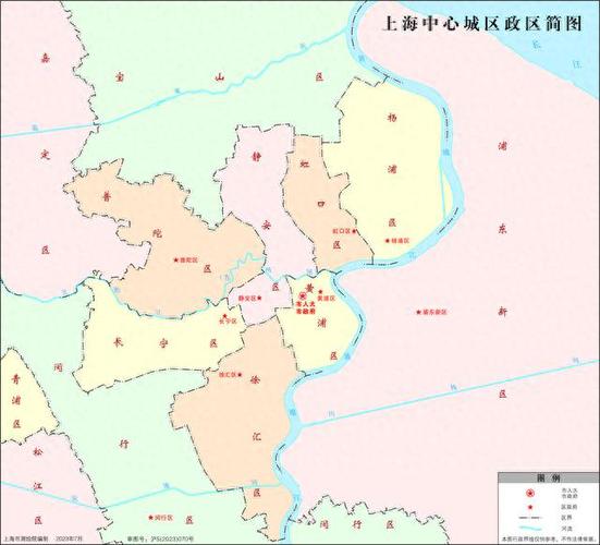 上海中心城区地图
