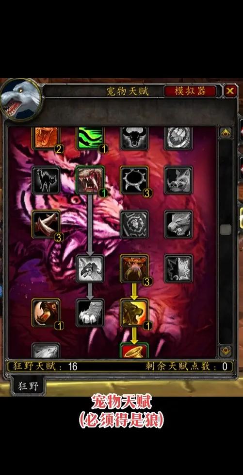 魔兽世界70级猎人天赋模拟