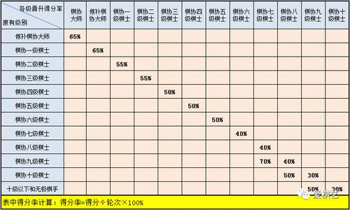 国际象棋业余等级划分