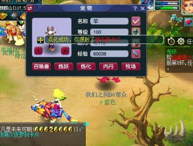 泡泡灵仙点化几率