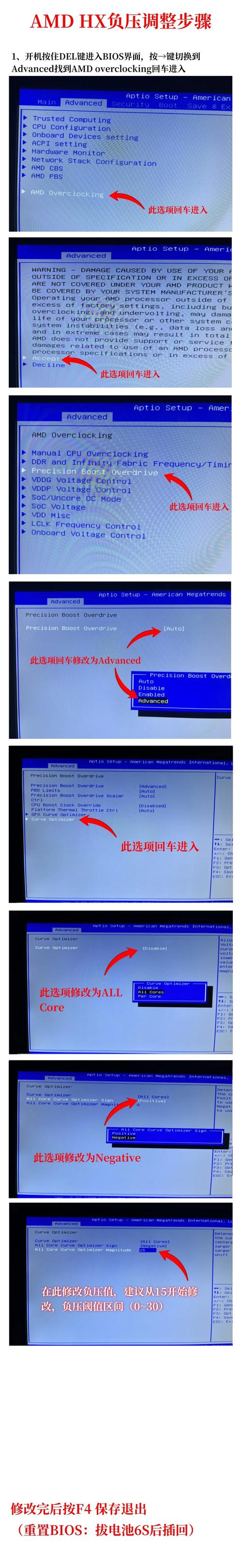 amd超频bios设置