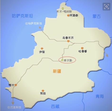 库尔勒市地图全图