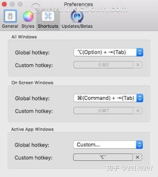 mac多窗口切换