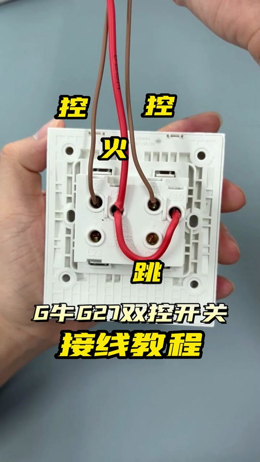 公牛2开关接线图