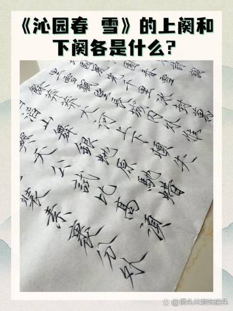词的上阕和下阕怎么分