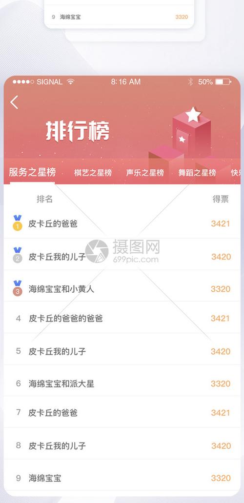 屏客名榜app
