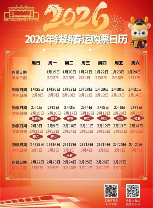 2020年春运高铁票预售期