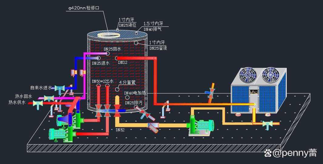 空气能热水器的安装方法图解