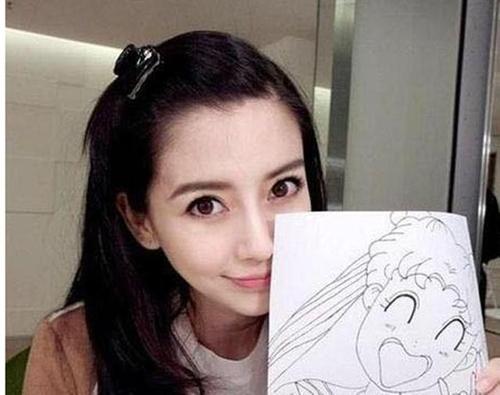 angelababy画画图片
