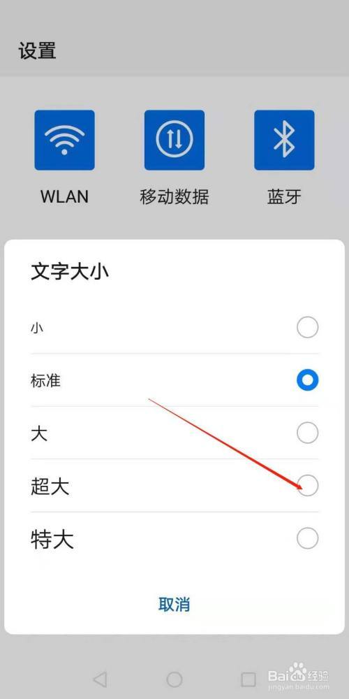 手机小字变大字怎么变