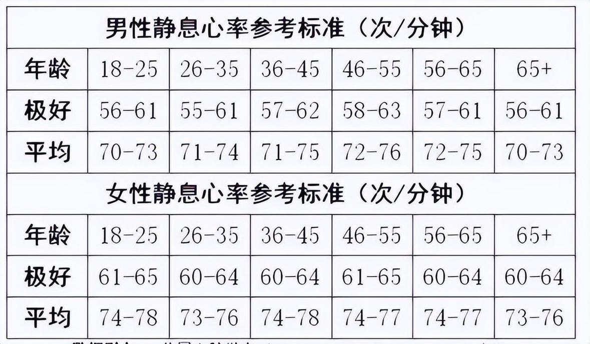 手表心率正常值范围是多少缩略图