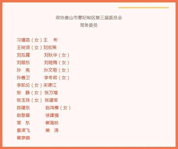 曹妃甸区领导班子