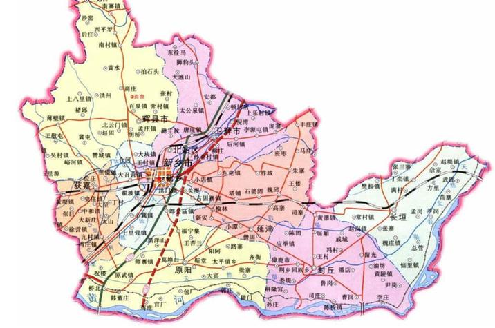 新乡市地图高清版