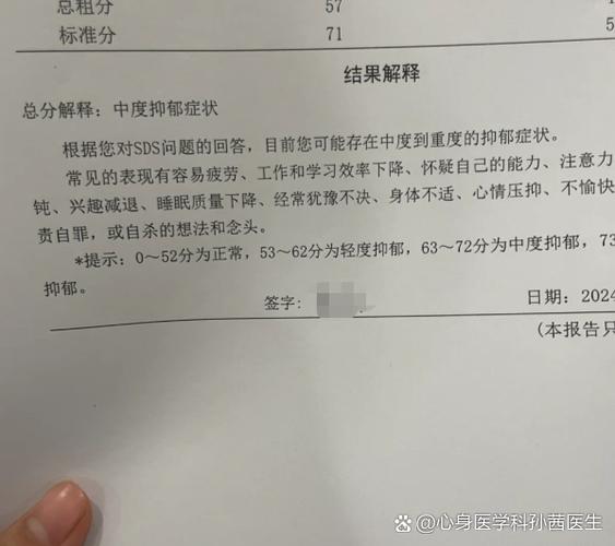 抑郁症病单图片