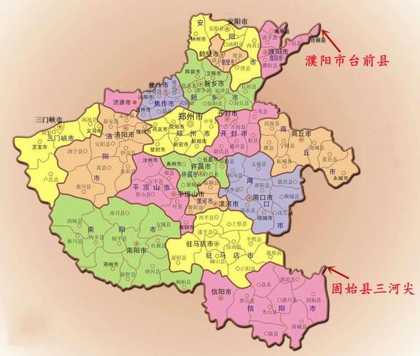 河南地图及周边地图