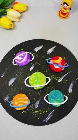 幼儿园做星球手工