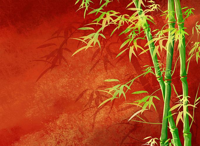 红墙绿竹诗句