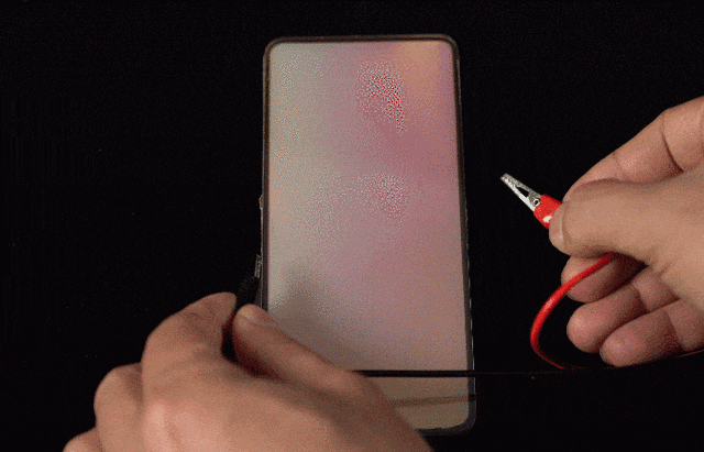 oppo reno电量显示变黄