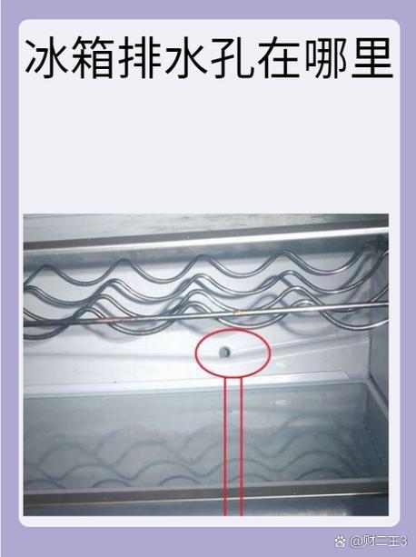 冰箱冷冻室排水孔在哪里图标