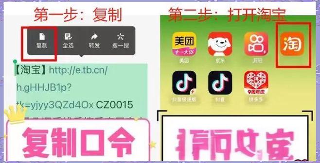 淘宝复制的口令在哪里打开