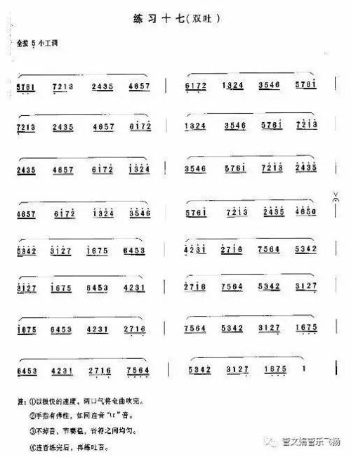 笛子1一10级曲目列表游戏截图