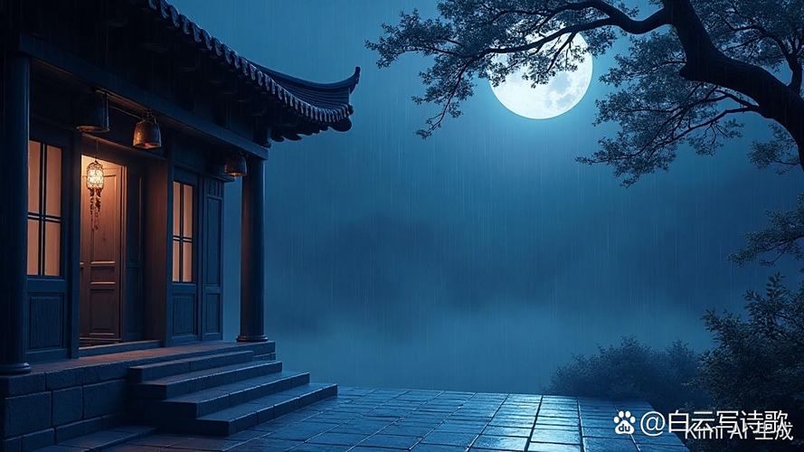 写孤灯夜下的诗句